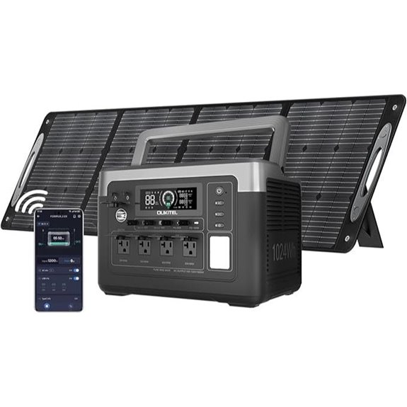 OUKITEL P1000 PLUS Solar Generator with 1024Wh Battery
