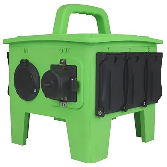 Power Distribution Box with GFCI Receptacles