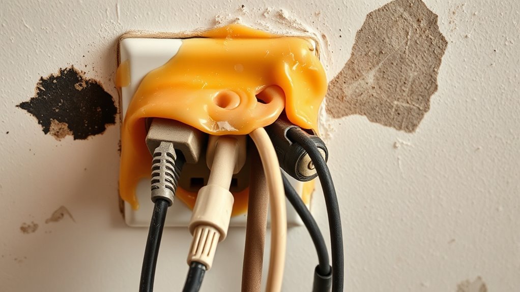 outlet covers overheating warning