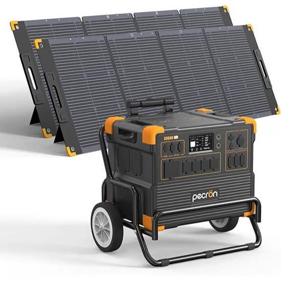 Pecron E3600LFP Solar Generator with 2 Panels