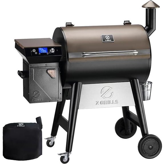 Z GRILLS Pellet Grill with PID Controller and Rain Cover