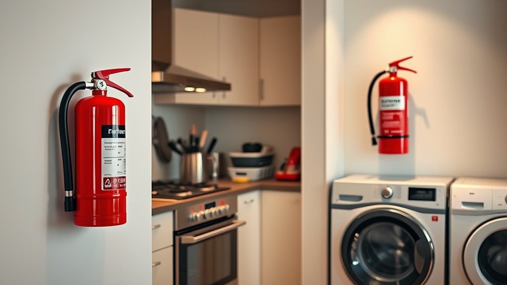 place extinguishers near hazards