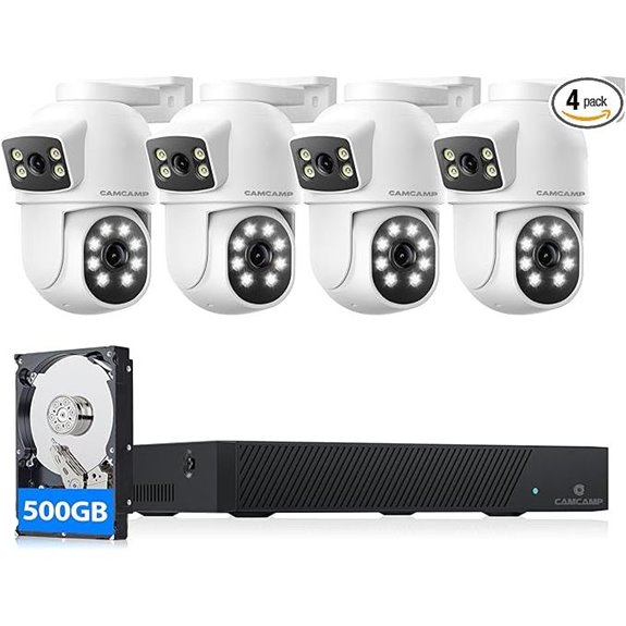 CAMCAMP POE Security Camera System with 4 Cameras