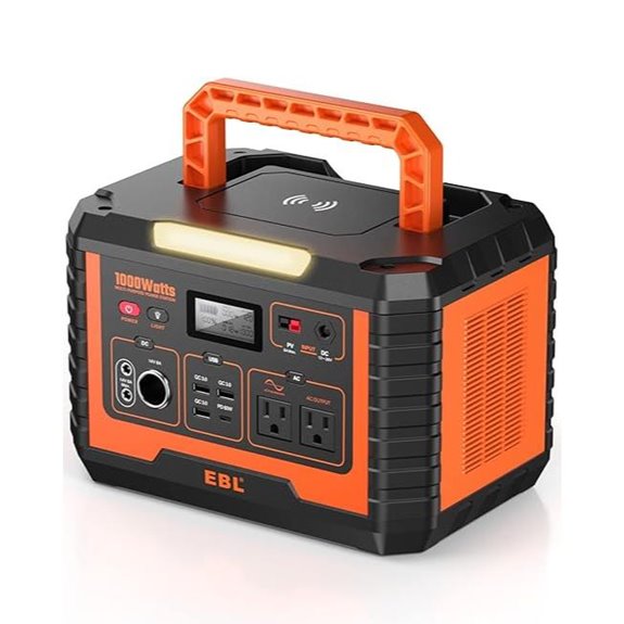 EBL 1000W Portable Solar Power Station with Fast Charging