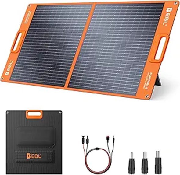EBL 100W Portable Solar Panel with Kickstand