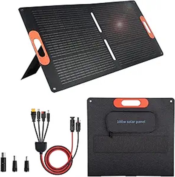 100W Foldable Solar Panel for Power Stations