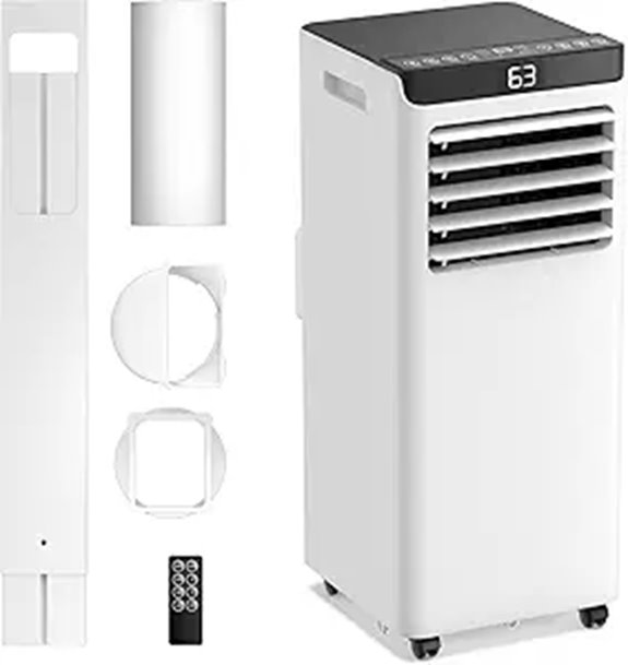 Portable 10,000 BTU Room Air Conditioner with Remote
