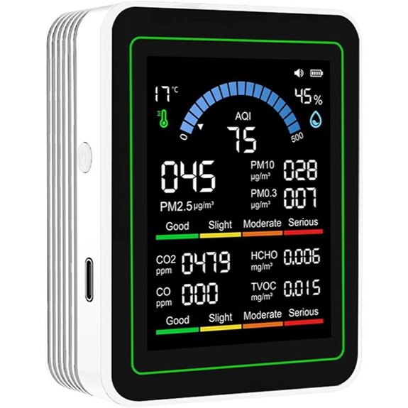 Indoor Air Quality Monitor 10-in-1 Portable Tester