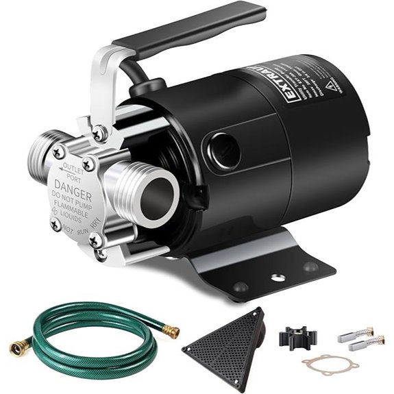 Portable 115V Water Transfer Pump with Hose Kit