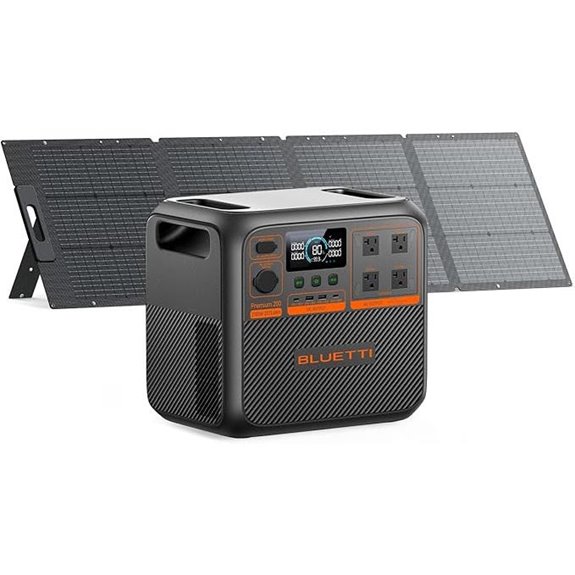 BLUETTI 200V2 Solar Generator with 200W Panel