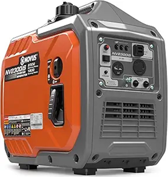 NOVUS 2300W Portable Inverter Generator with CO Sensor