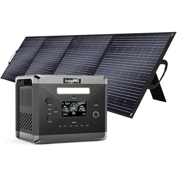 portable 2400w solar generator