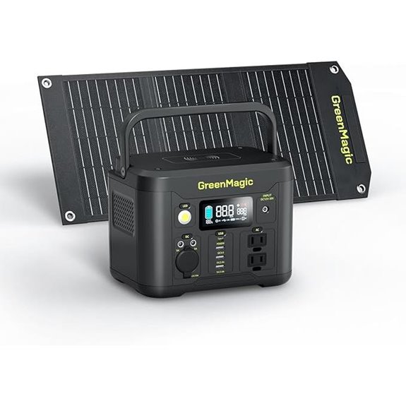 Portable 330W Solar Power Station with 20W Panel