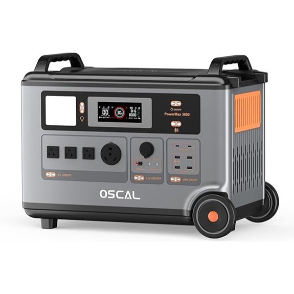 OSCAL 3600Wh Solar Generator with 4 Outlets