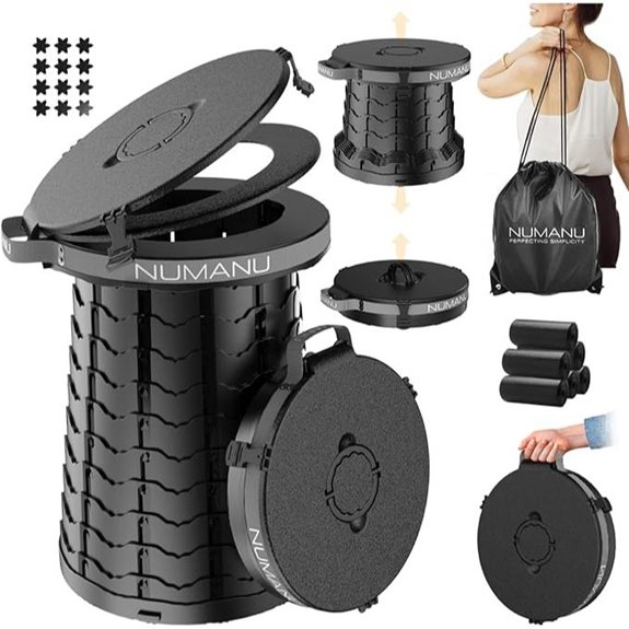 NUMANU 19.7 3-in-1 Portable Travel Toilet
