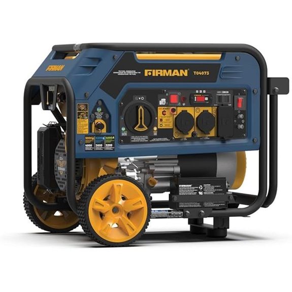 FIRMAN Tri Fuel Portable Generator 4000W with Wheels