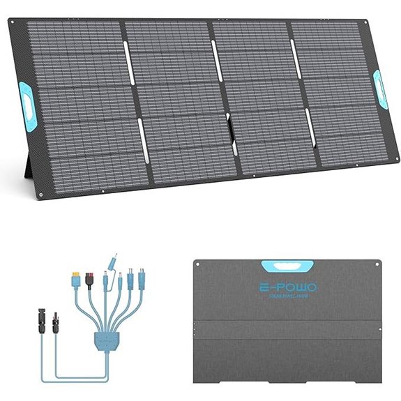 400W Foldable Solar Panel for Power Stations