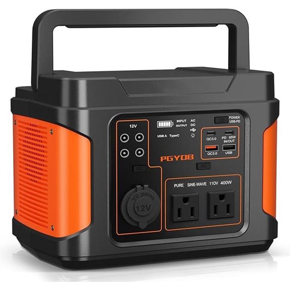 400W Portable Power Station with USB-C and Solar