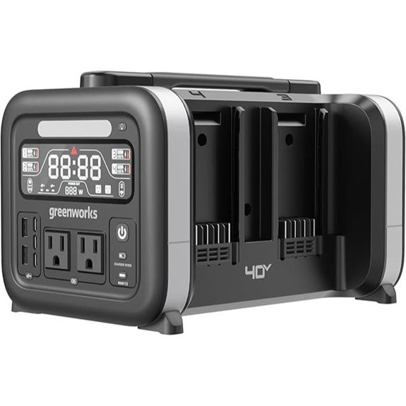 Greenworks 40V Portable Power Station with USB and Outlets