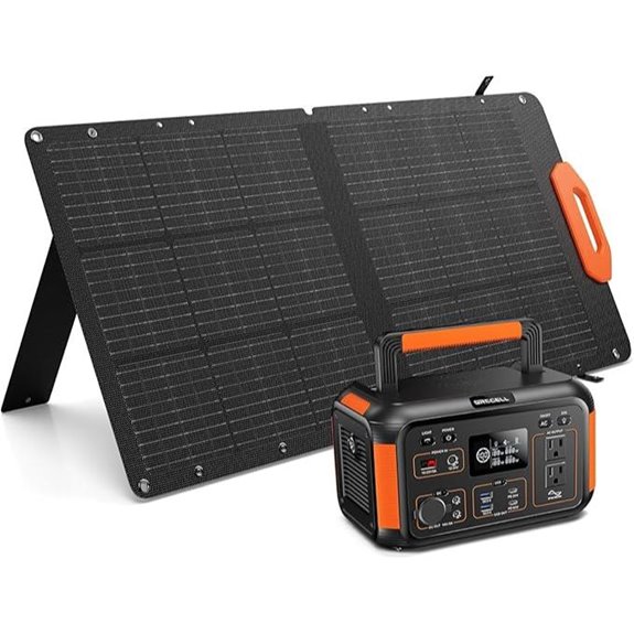 GRECELL Portable Solar Generator 500W with Panels