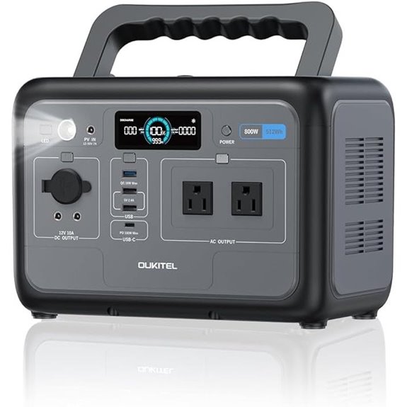 OUKITEL 800W Portable Power Station with 512Wh Battery