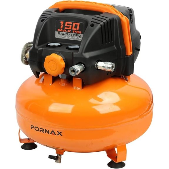 FORNAX 6-Gallon Oil-Free Portable Air Compressor