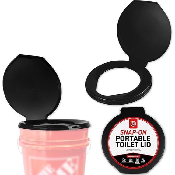 72 HRS Portable Camping Toilet Seat for Emergency Use