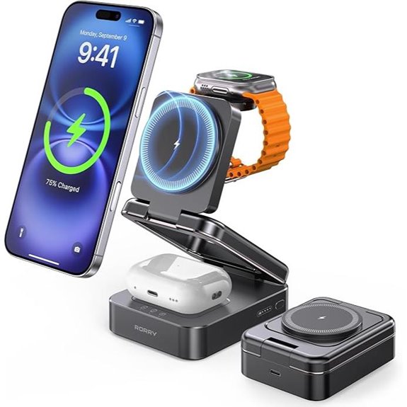 RORRY 3-in-1 Portable Charging Station for Apple