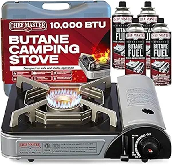 Chef-Master 90011 Portable Butane Stove with Carry Case