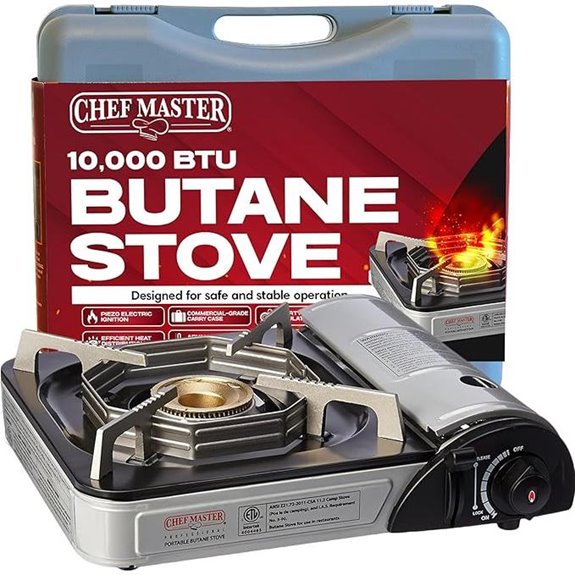 Chef-Master 90011 Portable Butane Stove with Carry Case