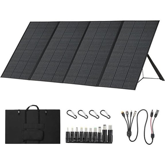 450W Foldable Solar Panel with Kickstand for Camping
