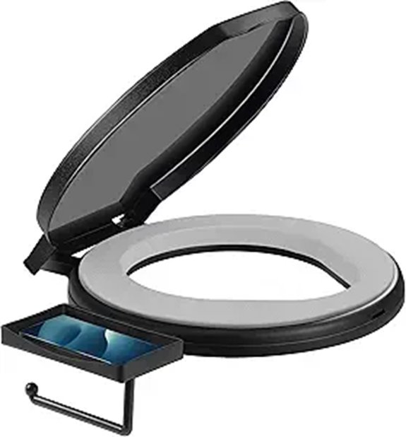 TRIPTIPS Portable Camping Toilet with Cushion