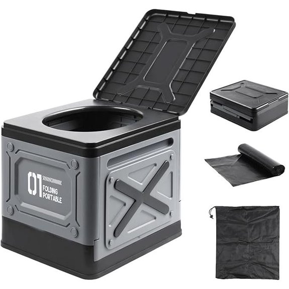 Portable Collapsible Travel Toilet for Camping and RV