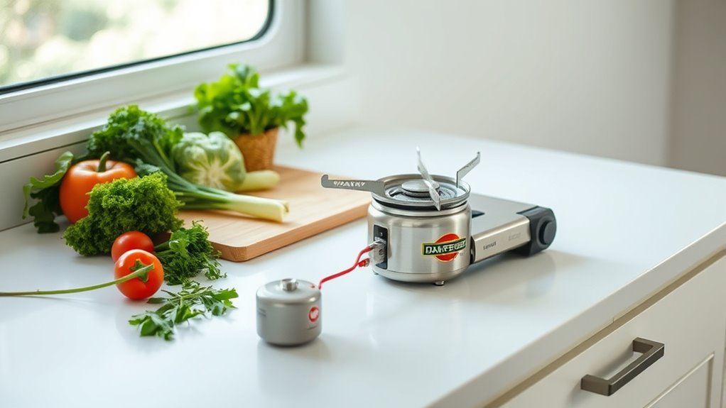 portable cooking device safety