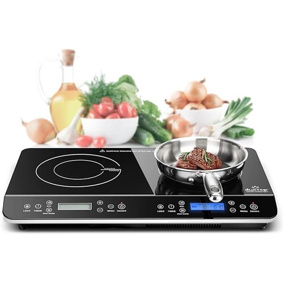 Duxtop Portable Double Induction Cooktop (1800W)