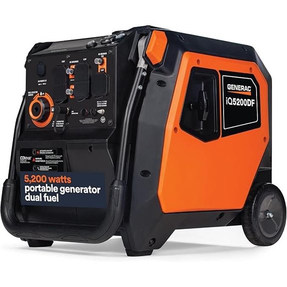 Generac 5,200-Watt Dual-Fuel Portable Inverter Generator