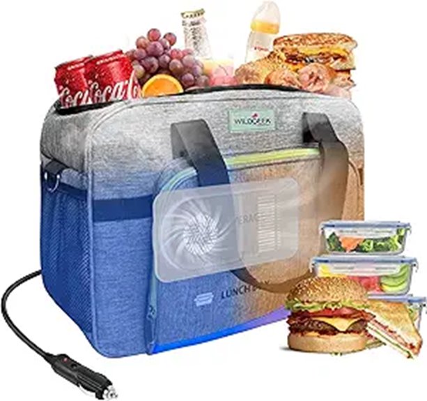 26Q Portable Electric Car Cooler Bag with Dual Zones