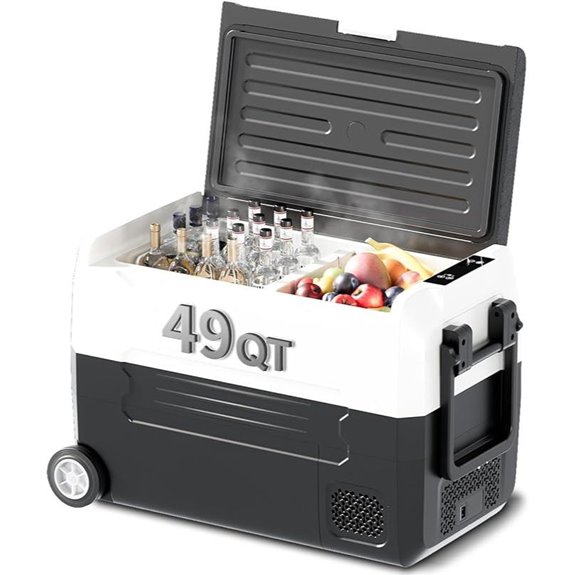 TABU 49QT Portable Car Refrigerator with Dual Zones