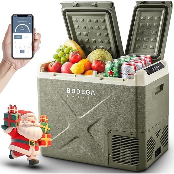 BODEGACOOLER 42Q Portable Dual Zone Car Refrigerator