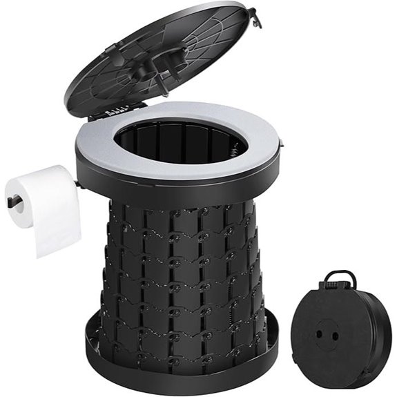 TRIPTIPS Portable Foldable Travel Toilet for Camping