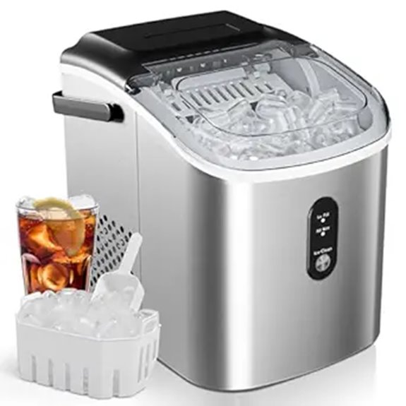EUHOMY Portable Countertop Ice Maker with Auto-Clean