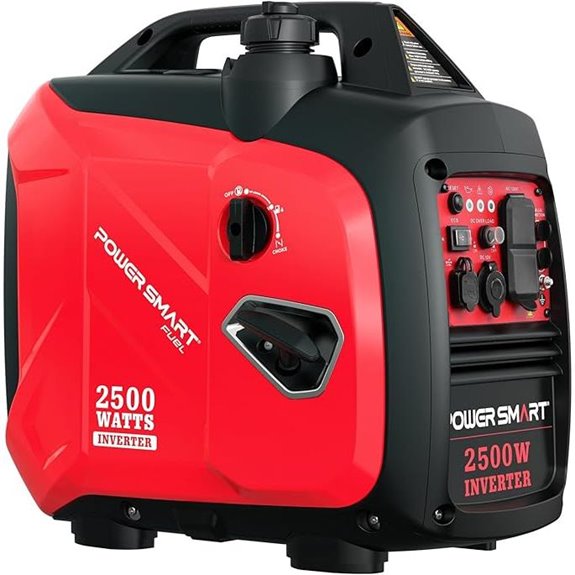 portable inverter generator with quiet technology