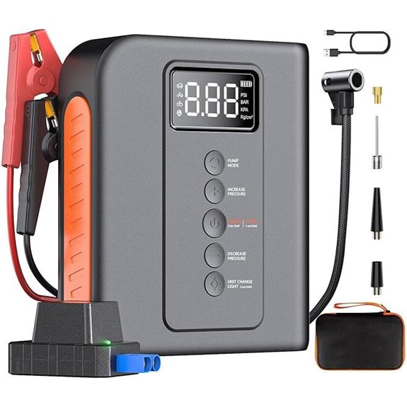 Portable Car Jump Starter with Air Compressor