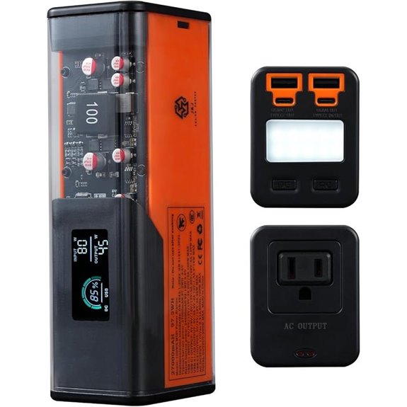 J&J Portable Laptop Power Bank with AC Outlet