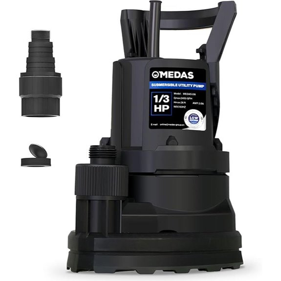 MEDAS Portable Sump Pump for Pool and Garden