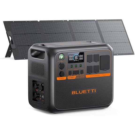 BLUETTI AC200PL Solar Generator with 200W Panel