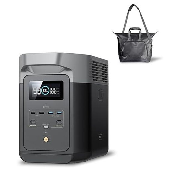 EF ECOFLOW Delta 2 Portable Power Station with Waterproof Bag