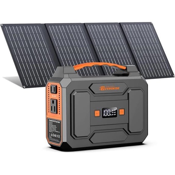 Portable Power Station with 40W Solar Panel