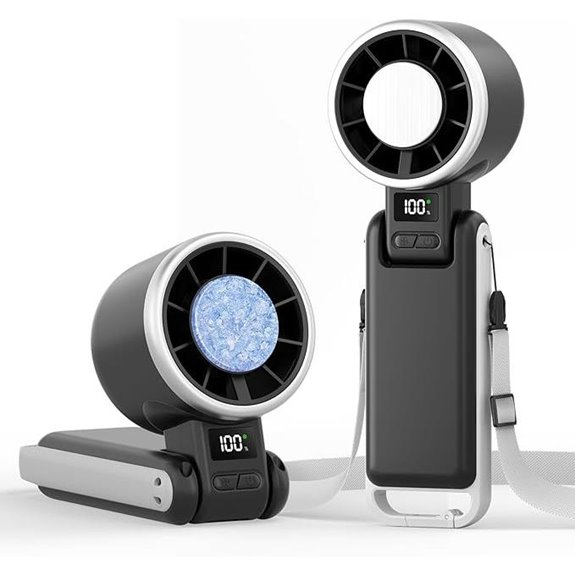 TriPole Portable Rechargeable 3-in-1 Handheld Fan