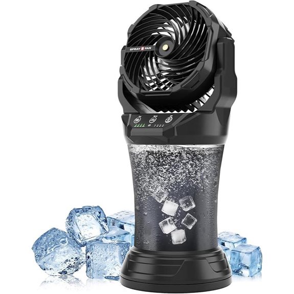 AVV Portable Misting Fan with RGB Light